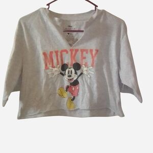 Disney Light Gray Mickey Mouse Tee